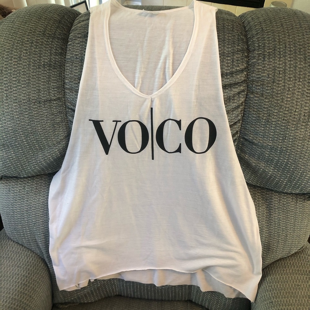 VOCO white muscle tank